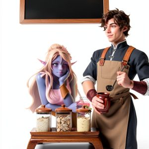 Demon World Boba Shop Book 1 - Potomac Stories Kindle Light Novel-0