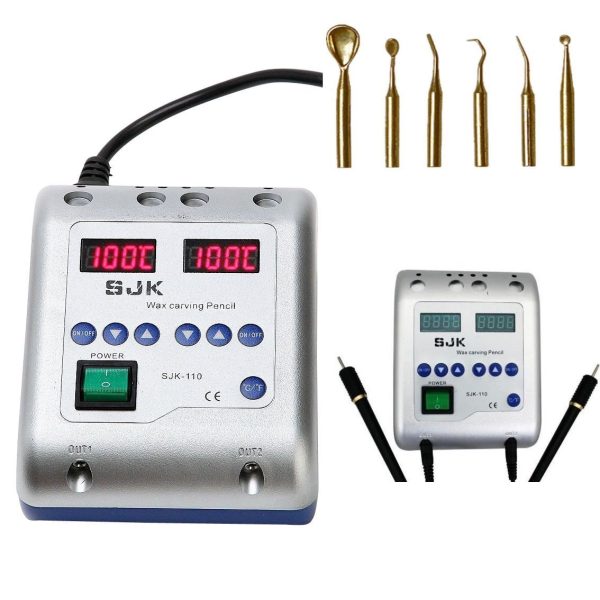 Dental Lab Electric Waxer Double Pen Carving Machine 6 Tips Url Dental-1