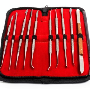 Wax Carver Set 10‑Piece OdontoMed2011 Stainless Steel Double‑Head-0